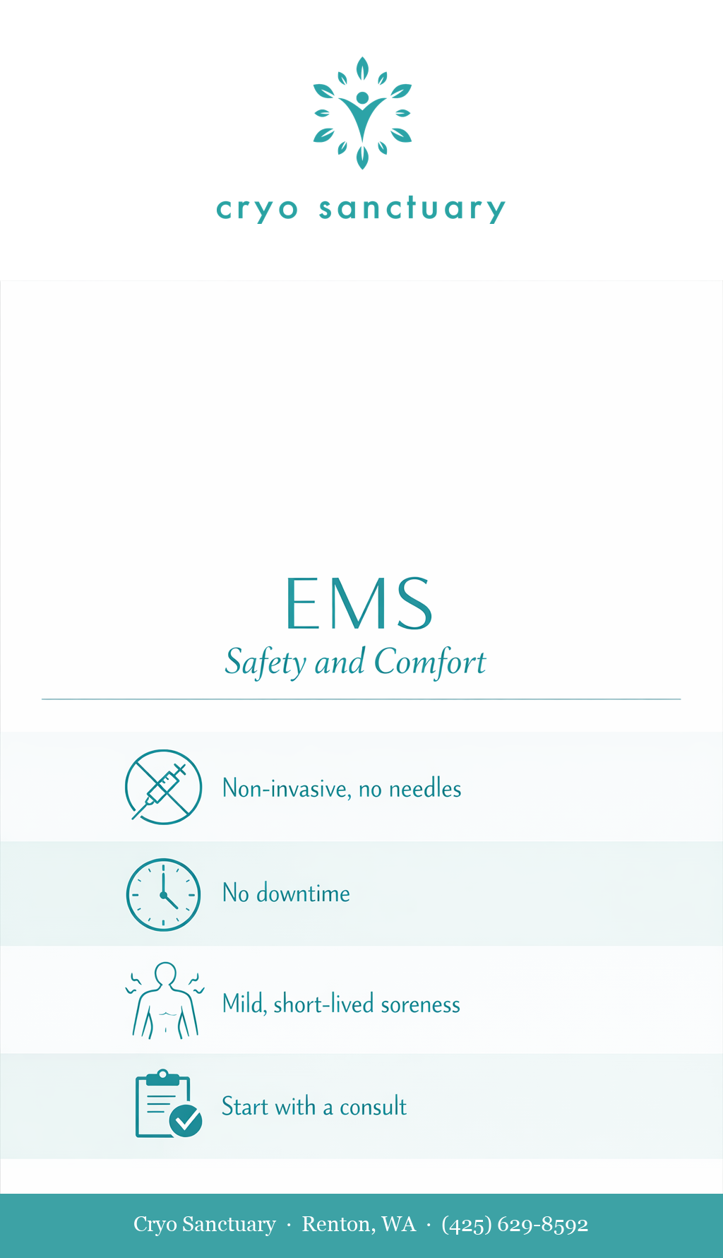 emsculpt-neo-safety-side-effects-and-precautions-graphic-v2 - Cryo Sanctuary - Cryo Sanctuary
