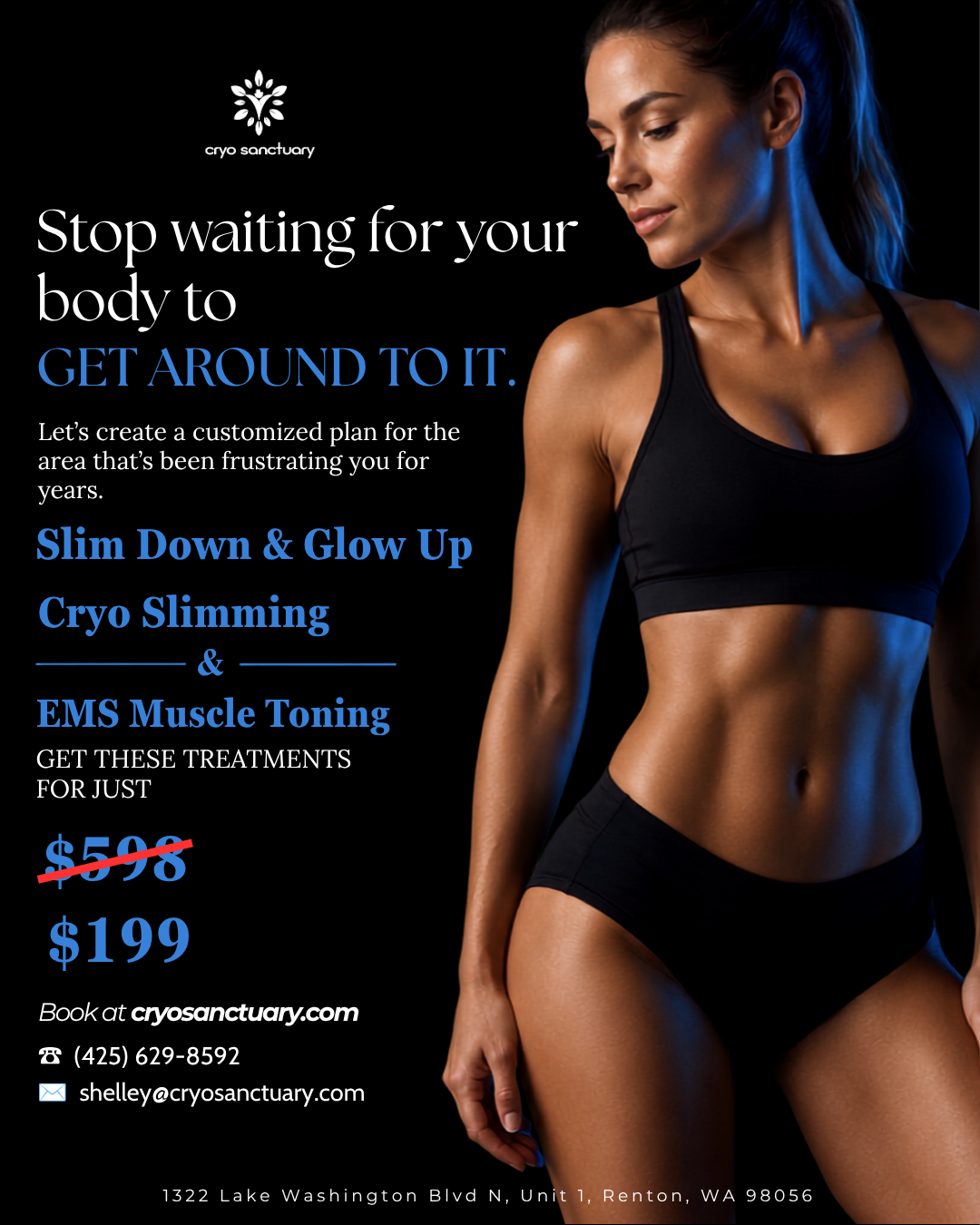Why stubborn fat wont budge, Cryo Sanctuary Renton, slide 8 of 8